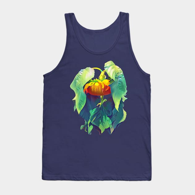 Dramatic Sunflower Tank Top by petrasart